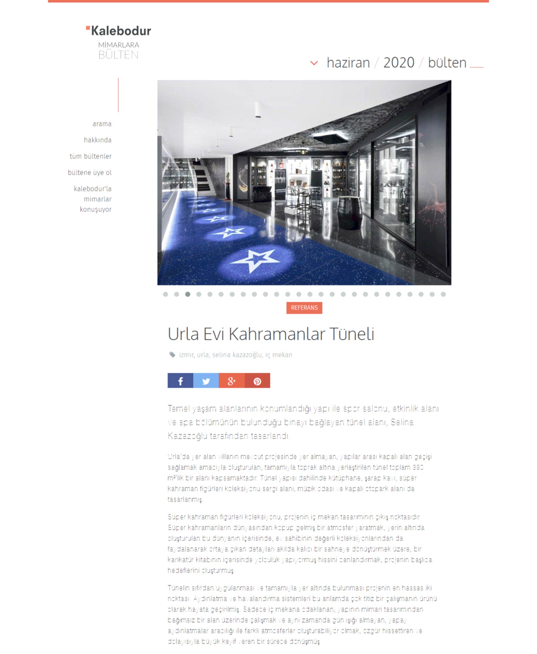 Kalebodur Newsletter for Architects ‘20